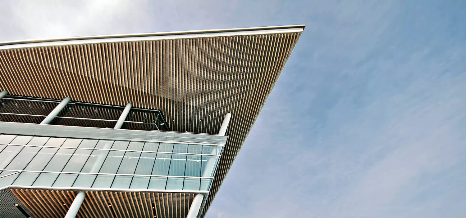 Architectural stock photograph of a building exterior in Toronto, Canada